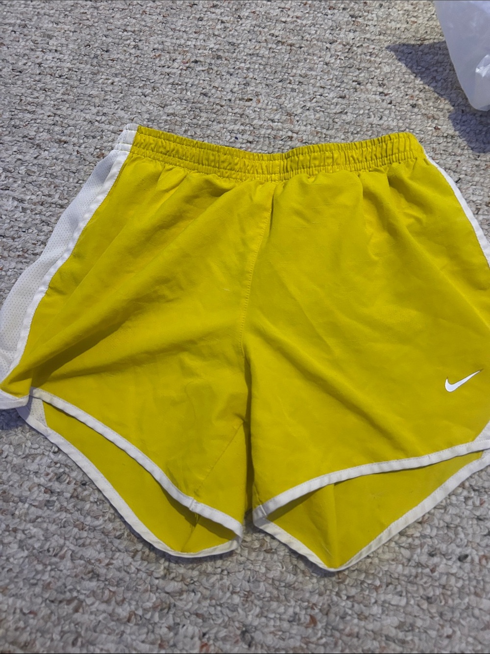 Yellow Nike shorts